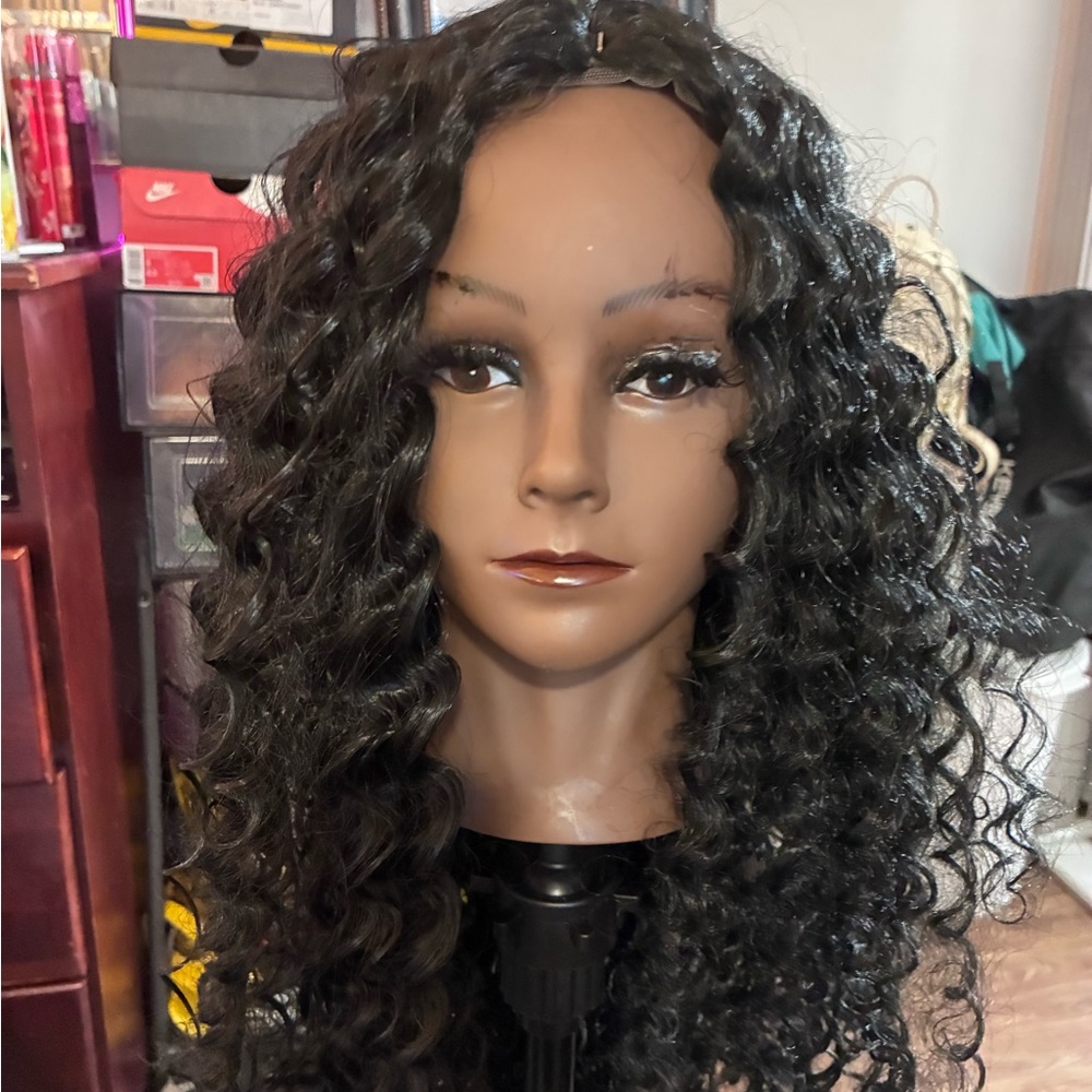 Curly Black Wig for Women